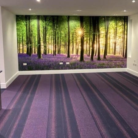 Piles of Tiles, Burnley, carpet tiles in situ