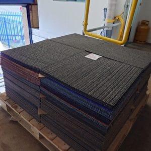 Random Mix, Manufacturers Seconds, UK made new Carpet Tiles, Pallet of 322 tiles £260 inc. mainland del.