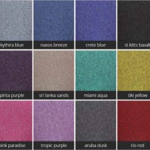 tivoli range carpet tiles by Burmatex