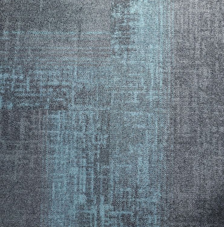 Burmatex Leading UK Brand Turquoise Grey loop Carpet Tile boxes of 20 tiles covering5m² - Image 3