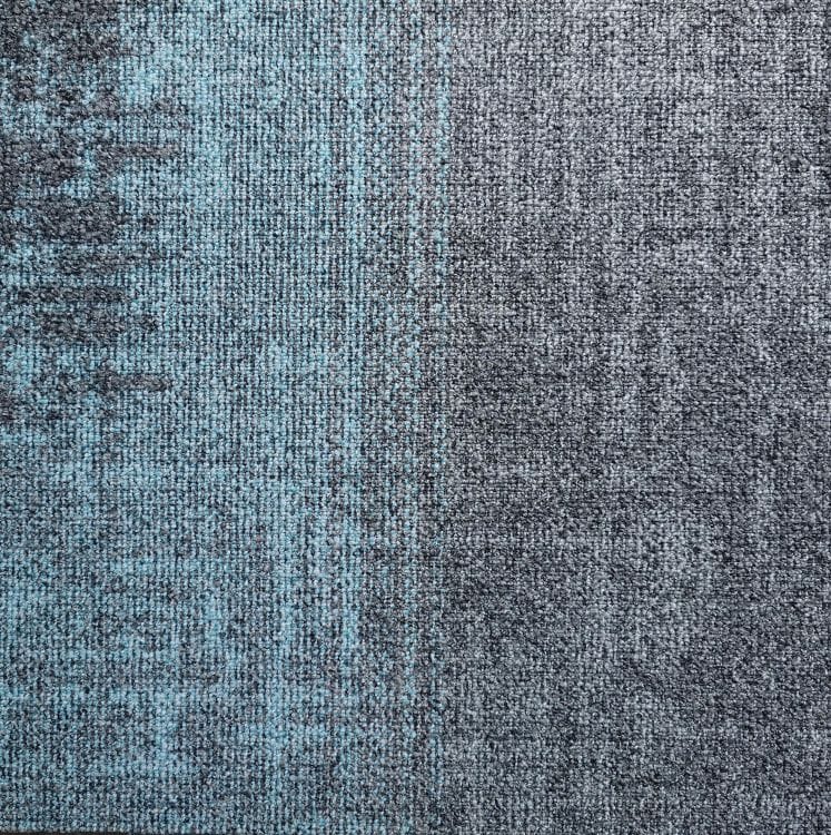Burmatex Leading UK Brand Turquoise Grey loop Carpet Tile boxes of 20 tiles covering5m²