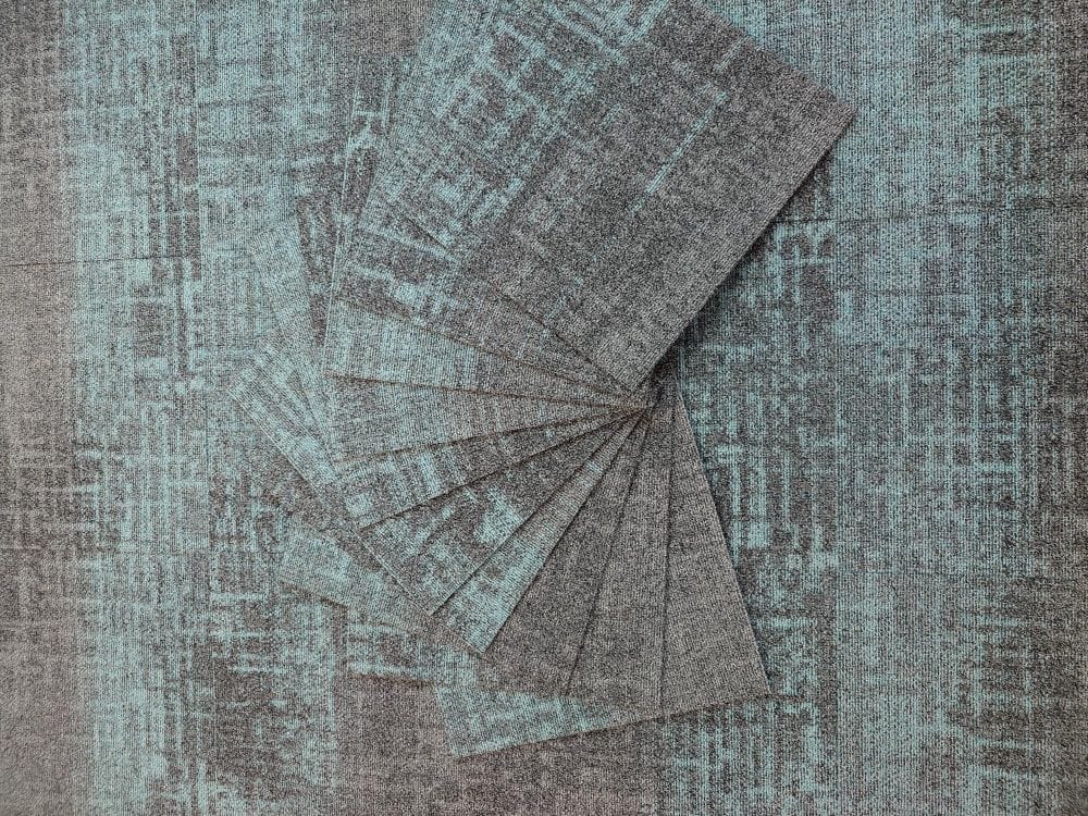 Burmatex Leading UK Brand Turquoise Grey loop Carpet Tile boxes of 20 tiles covering5m² - Image 5